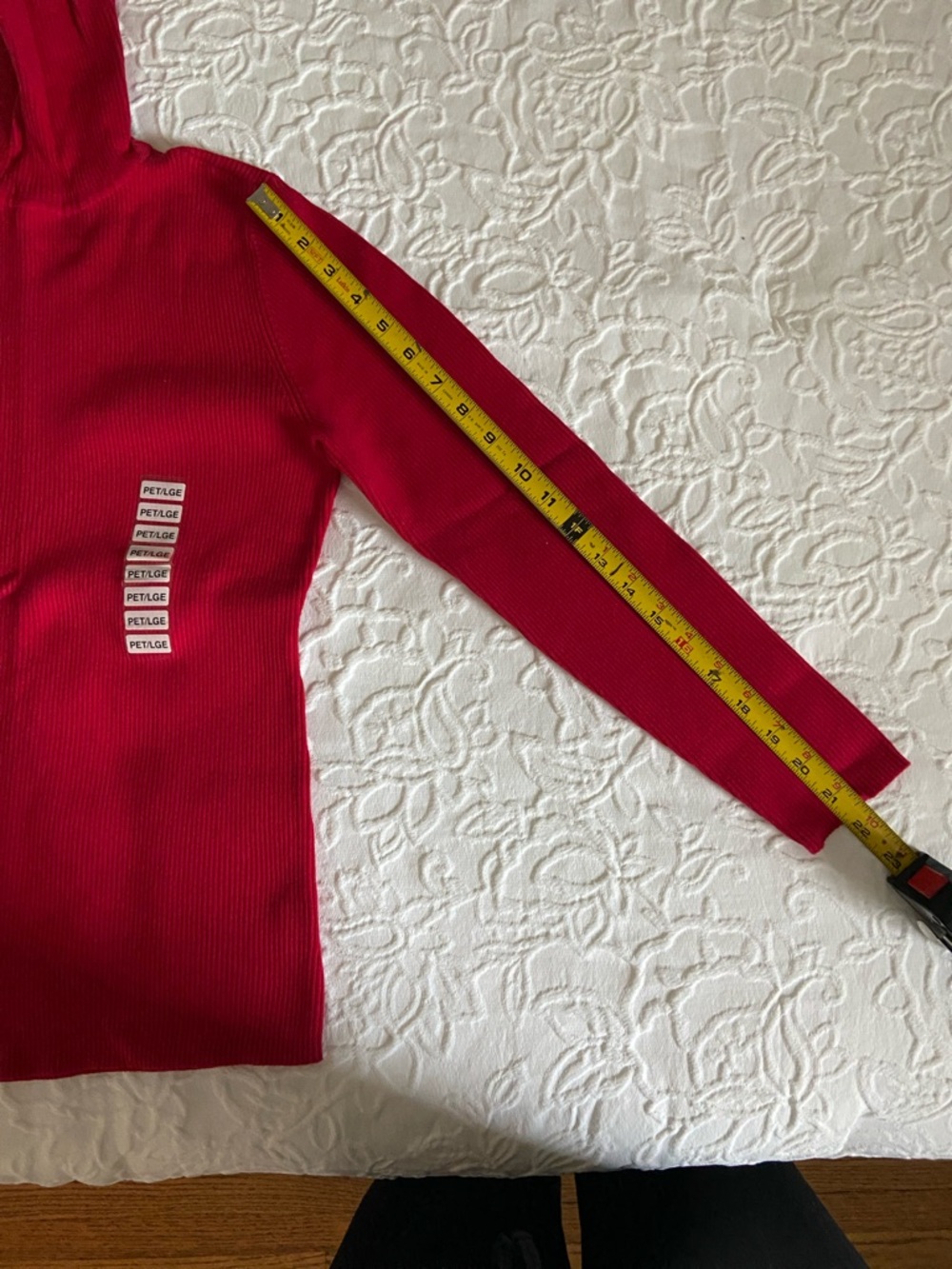 Style& Co Petite Crewneck Women's Sweater in Bright Red. New - Picture 7 of 7